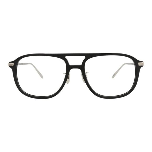 Berluti Mens Aviator Black Silver Transparent Fashion Designer Eyewear